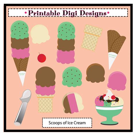 Ice Cream Scoop Clipart | Free download on ClipArtMag