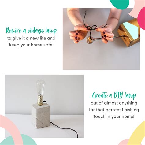 Lamp Rewire Kit Complete Lamp Rewiring Kit - 12ft Cord, 3-Way Socket ...