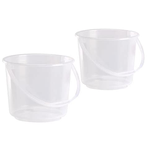 Kuber Industries 2 Pcs Compact Size Plastic 5 Litre Bucket for Kitchen ...
