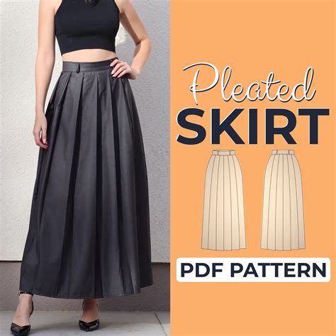 Box Pleated Skirt Pattern