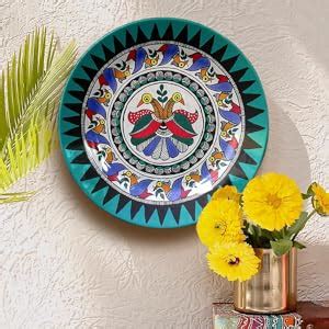 Buy JIKRAA® Indian Madhubani Folk Art Ceramic Decorative Designer Wall ...