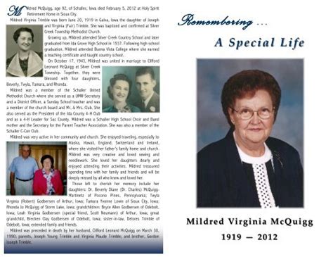 Remembering ... - Fratzke & Jensen Funeral Home