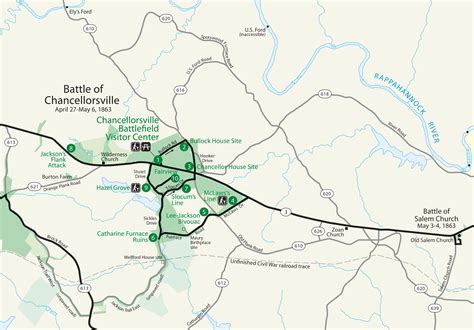 Chancellorsville Battle Map