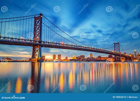 Ben Franklin Bridge in Philadelphia Stock Photo - Image of bridge ...