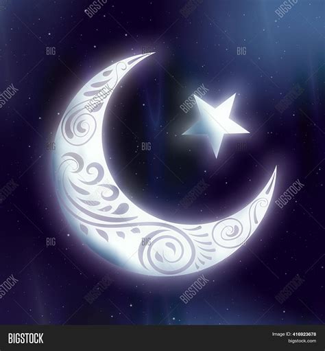 Crescent Moon Stars Image & Photo (Free Trial) | Bigstock
