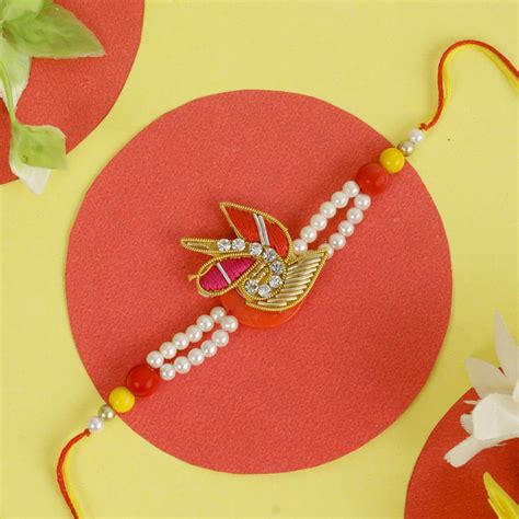 Send Zardosi Exquisite Rakhi UK Online | Rakhibazaar.com
