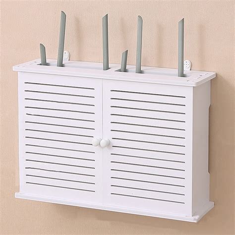 Buy WiFi Router Storage Boxes Wall ed, Multi-Function Set-top Box Rack ...