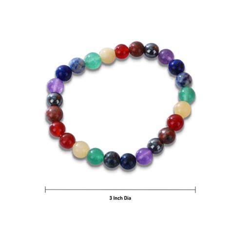 Giri - 7 Chakra Bracelet | Chakra Healing Bracelets | Elastic Bracelet