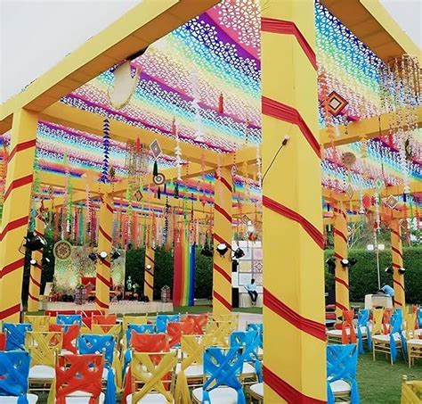 JAICRAFTPUR Net Cloth Garlands 5.1ft. Hanging for Mehndi, Haldi ...