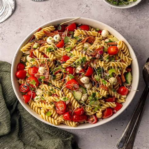 Rotini Pasta Salad with Pepperoni – Real Food with Sarah