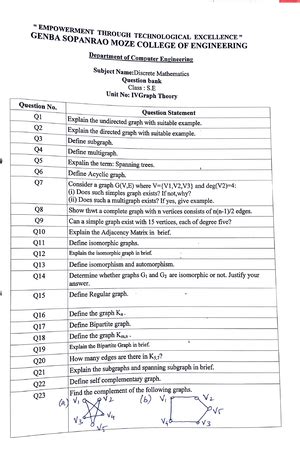 Discrete Mathematics - SPPU - Studocu