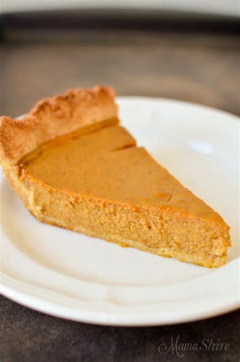 Pumpkin Pie (Gluten, Dairy, and Sugar-Free) - MamaShire