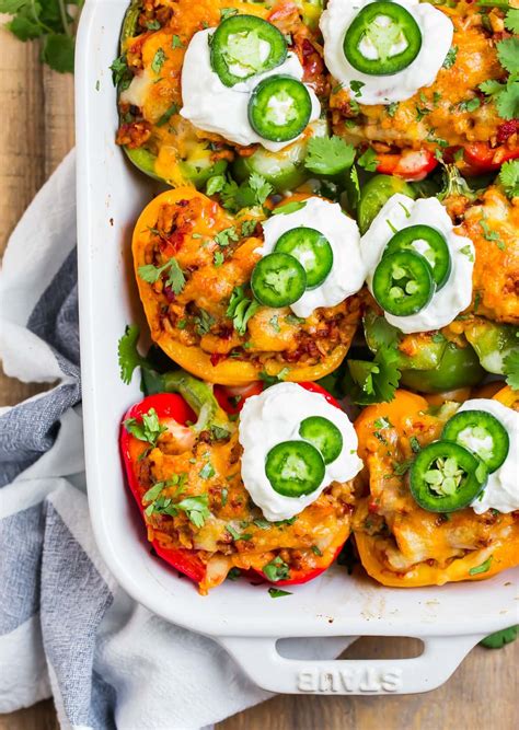 Mexican Stuffed Peppers {Tasty, Easy Recipe!} - WellPlated.com