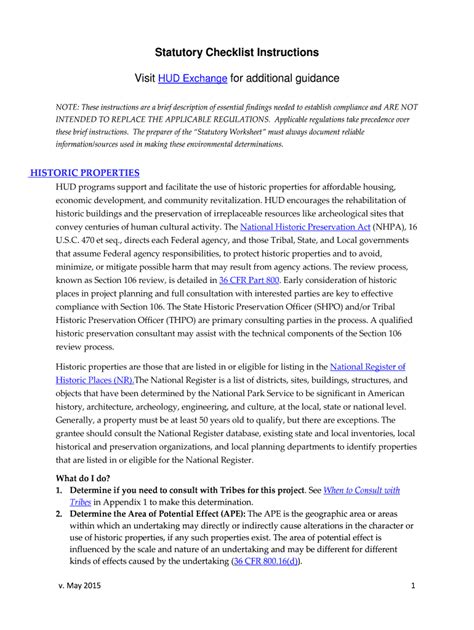Fillable Online Statutory Checklist Instructions Fax Email Print ...