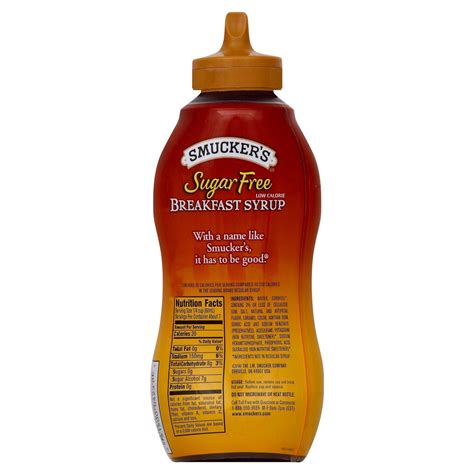 Smucker's Sugar Free Breakfast Syrup — Snackathon Foods