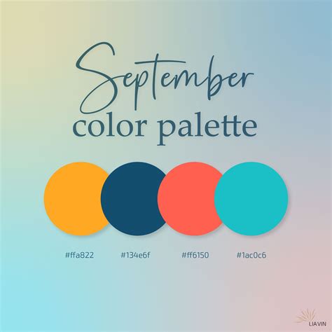 September color palette for 2022 | Color palette, Graphic design ...