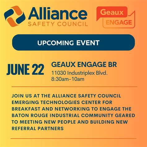 Alliance Safety Council on LinkedIn: #networking #industryevents