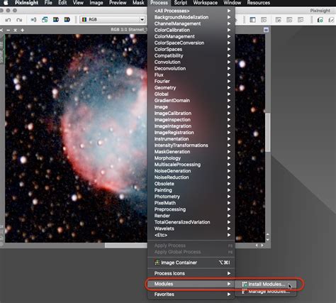 EZ Processing Suite PixInsight 的图像结果