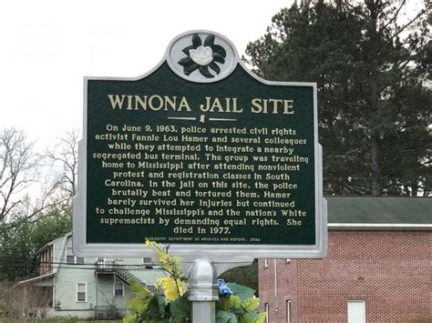 Winona Jail Site Historical Marker