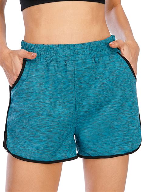 Women's Activewear Running Bike Shorts Double Layer Quick-Dry Short ...