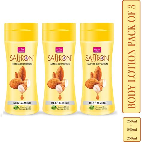 Buy VI-JOHN SAFFRON FLIPTOP MILK ALMOND FAIRNES BODY LOTION FOR MEN ...