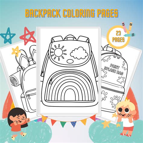 23 Backpack Coloring Pages - Free PDF Printable For Kids