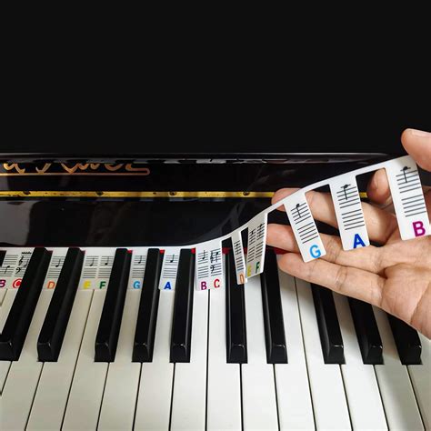 Removable Piano Keyboard Note Labels, Piano Notes Guide for Beginner ...