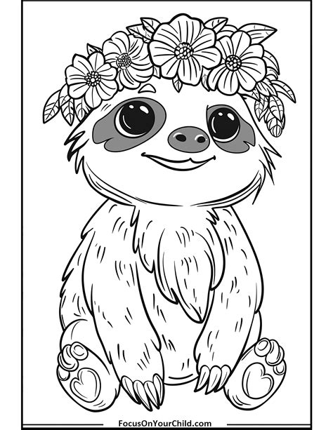50+ Sloth Coloring Pages (Free PDF Printables)