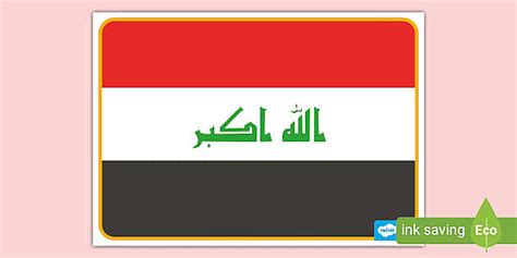 Iraq Flag Poster – Display Posters – Twinkl Resources