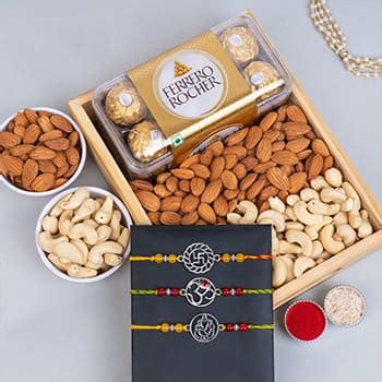 Rakhi with Dry Fruits – Send Rakhi with Dryfruits Online | Rakhibazaar.com