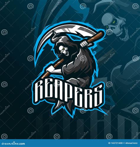 Reaper Mascot Logo Design with Modern Illustration Concept Style for ...