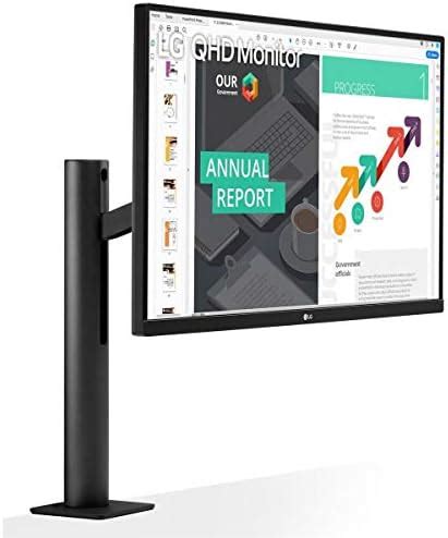 LG 27QN880-B 27" QHD (2560x1440) Ergo IPS Monitor with HDR 10 ...