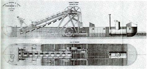 1822 - Luikenaar baggermolen - Bucket ladder dredgers | Dredgepoint