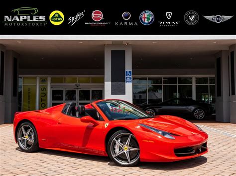 VIN: ZFF68NHA1D0191867 | Used 2013 Ferrari 458 Italia Spider For Sale (Sold) | Naples ...