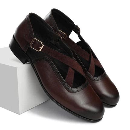 Buy Joro Pine Brown Sandal Shoe Premium Vegan Leather Shoes