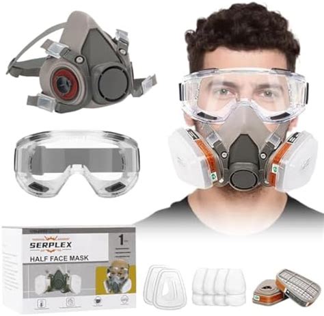 3M Half Facepiece Reusable Respirator 6200 & Organic Vapor Acid Gas ...