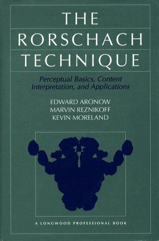 Buy The Rorschach Technique: Perceptual Basics, Content Interpretation ...