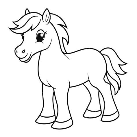 Cute Baby Horse Coloring Pages at tanlunablog Blog