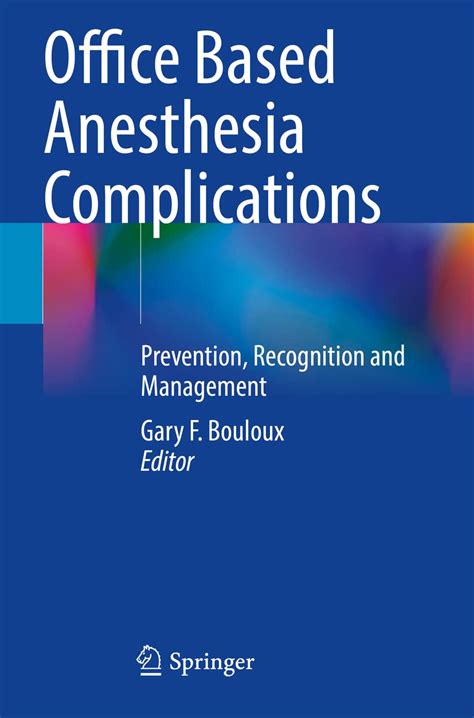 Buy Office Based Anesthesia Complications: Prevention, Re and ...