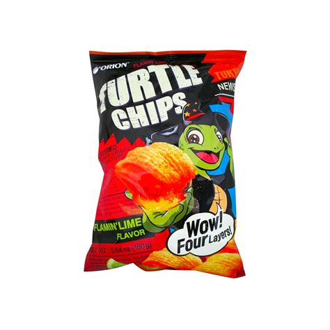 Get Orion Turtle Chips Flamin' Lime - 5.65oz (Korea) Delivered | Weee ...