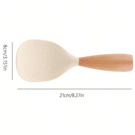 Heat Resistant Silicone Rice Scoop, Anti-Stick Rice Paddle, Upright ...