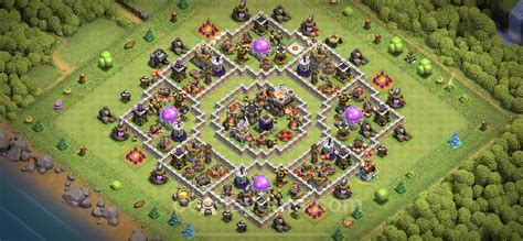 Farming Base TH11 with Link, Anti 2 Stars, Hybrid - Clash of Clans ...