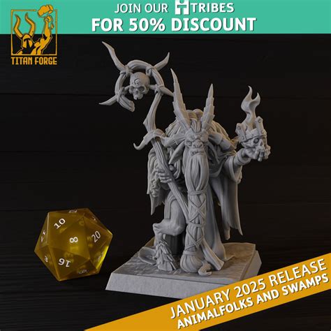 Buy Titan Forge - Animal Folk - Goatman Shaman - My Figouz 3D ...
