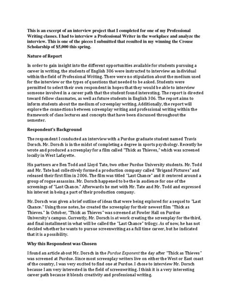 Image result for How to Report In-Depth Interview