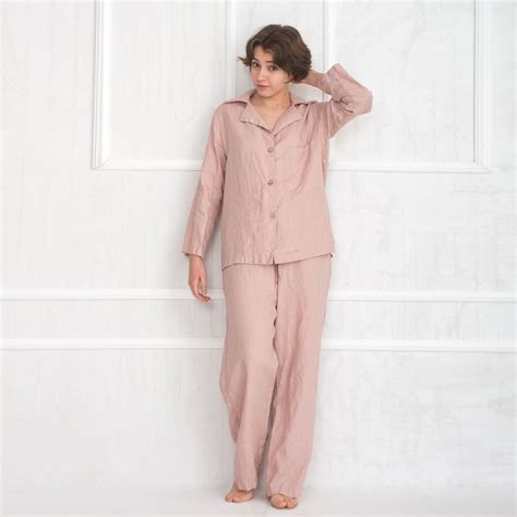 Linen Pyjamas / Linen Sleepwear / Women Pajama Set - Etsy
