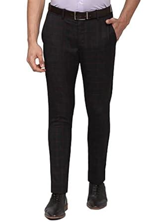 Buy Peter England Men's Carrot Fit Pants (PETFWCTFK49085_Black_30) at ...