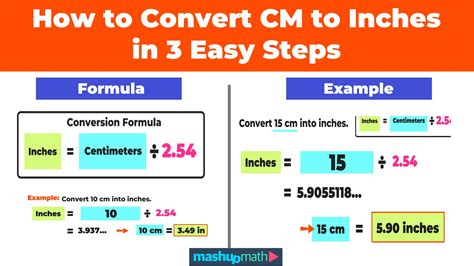 Inches To Cm Conversion
