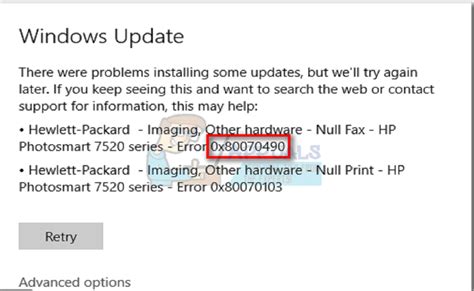 Image result for Error Code 0X80070490 Windows 1.0 Mail