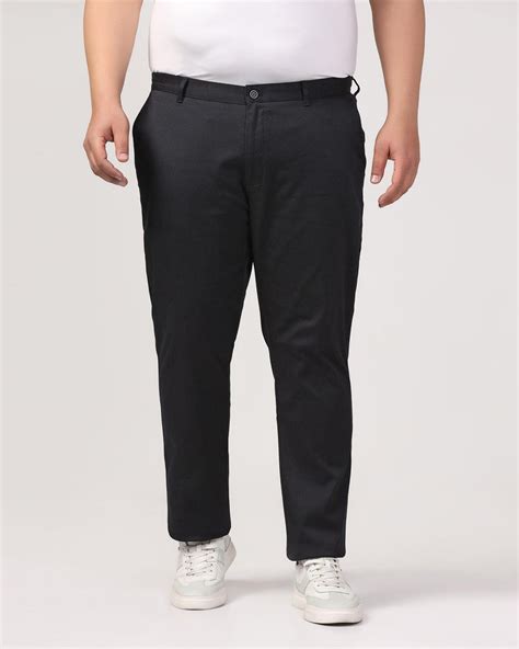 Must-Have Slim Comfort Black Solid Khakis - Blackberrys