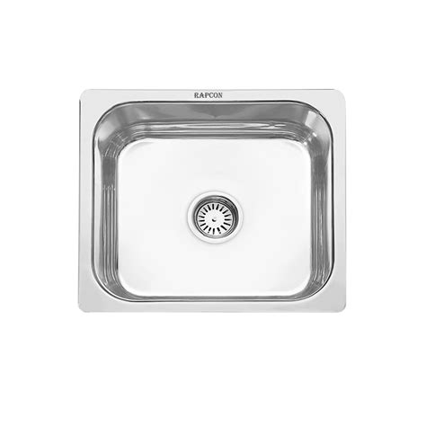 RAPCON 16x14x7 Glossy Finish Stainless Steel Sink with SS Coupling And ...